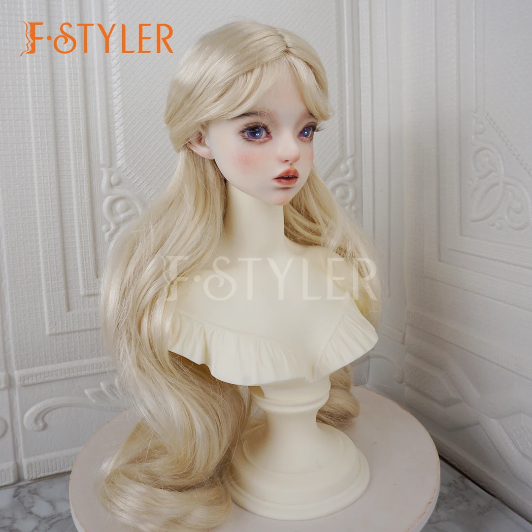 

FStyler 30 см длинные волнистые волосы для SD DOD OB11 парик для кукол для девочек со средним пробором синтетические мохеровые парики BJD 1/4 7-8 дюймов аксессуары для кукол