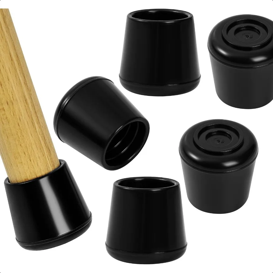 

Нескользящие резиновые накладки на ножки стула, накладки на пол, защитные покрытия для паркетных полов, круглые, черные, 24 шт. (нескользящие NSP24 шт. 1 (25 мм))