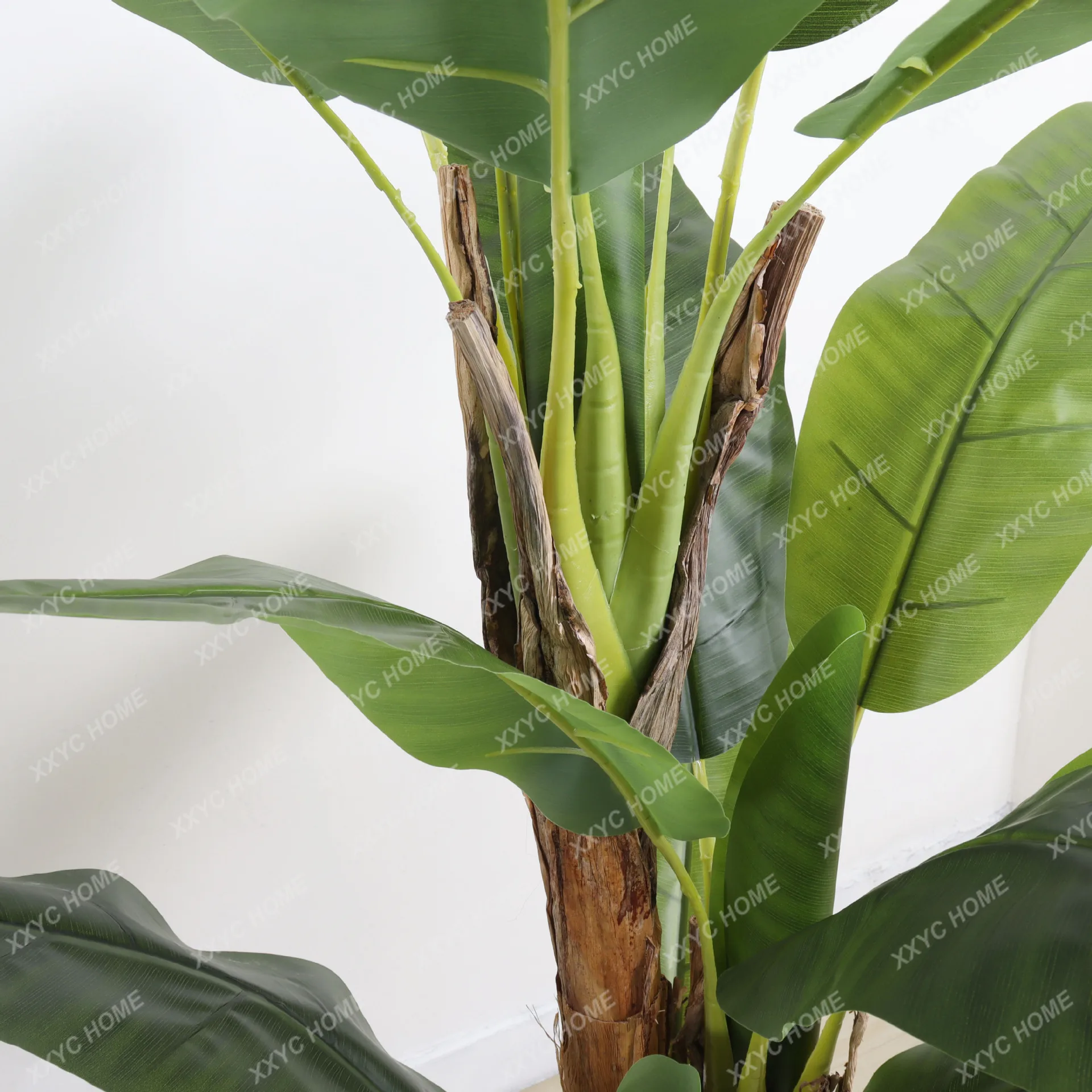 Simulation Banana Tree Potted Indoor Living Room Large on-the-Ground Green Plant Decorative Ornaments