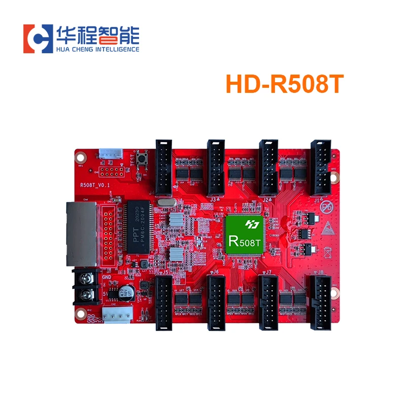 HD-R508T huidu full color receiving card with HUB75E port for video wall panels full color lled control card Replaces R508