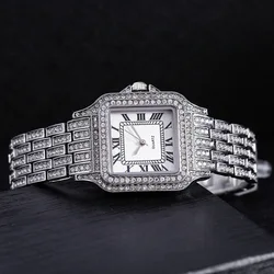 Full Iced Out Watch Diamound Luxury Women WristWatch Bling Gold Watch Ladies Watches for Women Simple Watch Quartz Fashion Gifts