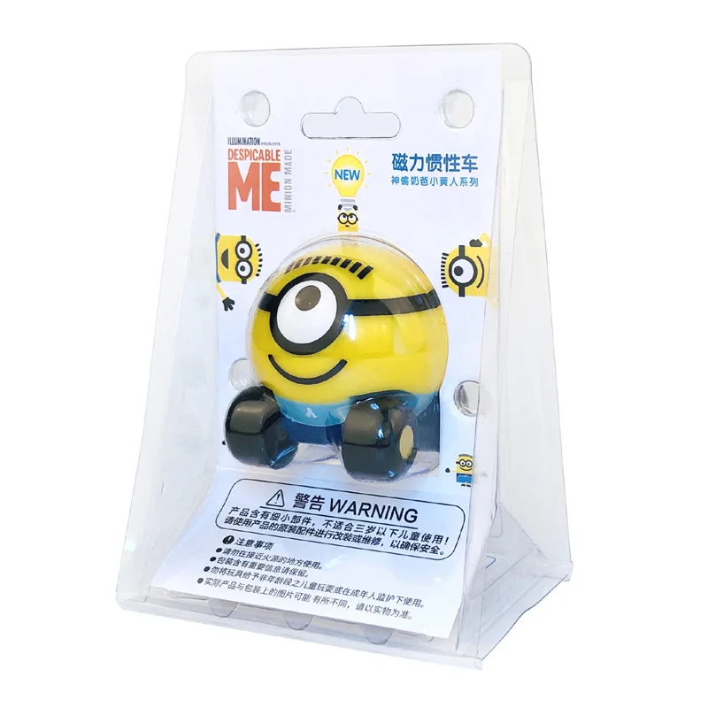 Despicable Me Cartoon Minions Toy car Magnetic car Children\'s toy train Cute Minion Toy Boy girl toy gifts wholesale Toys car