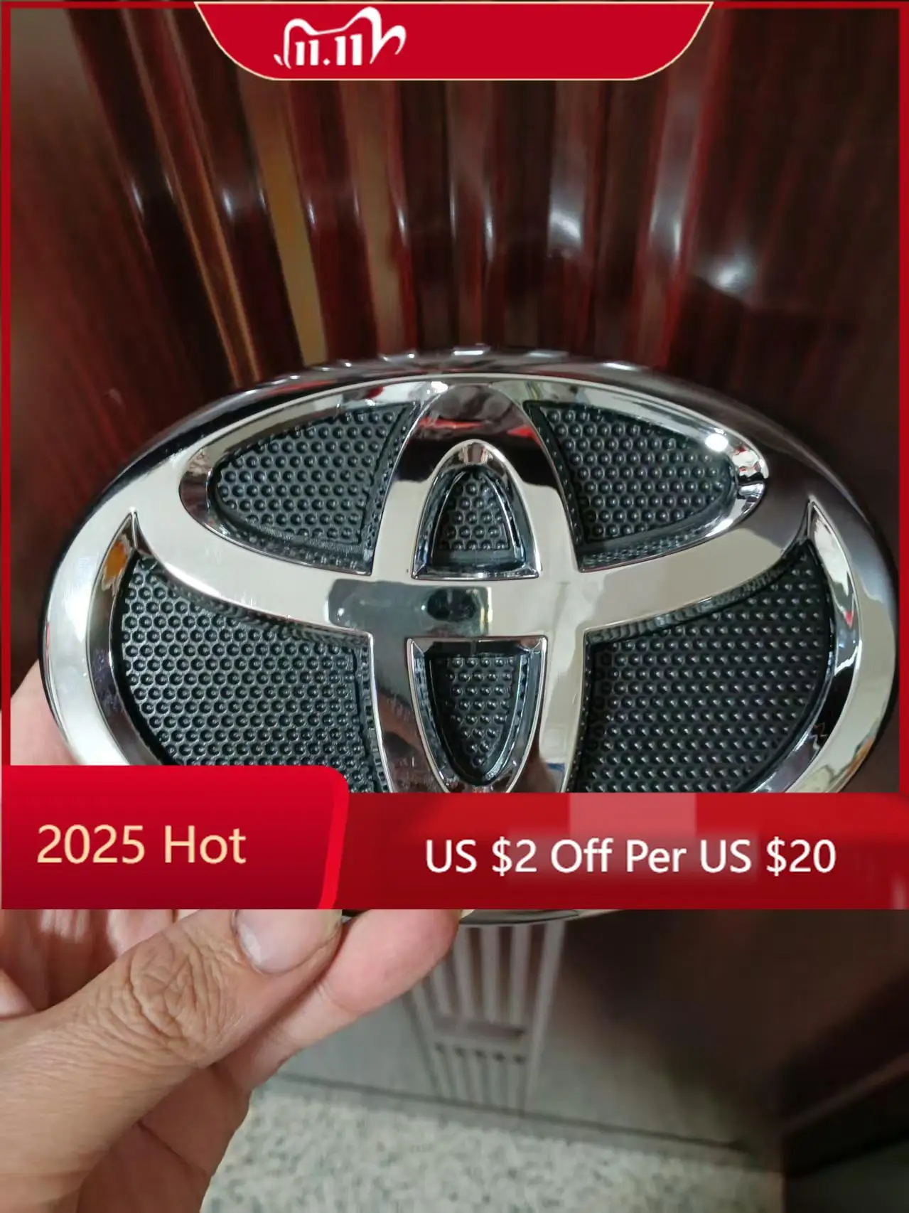

Колпаки ступиц идеально подходят для передней эмблемы 150x105 мм для Toyota Camry/Camry Hybrid 2007-2009 годов - OEM 75311-06060 Замена
