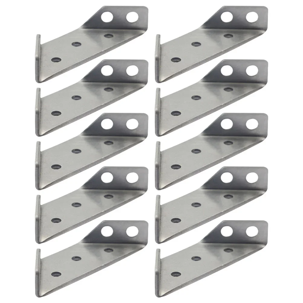 10 Stuks Hoekcode Metalen Plank Roestvrijstalen Beugel Beugels Voor Meubelaccessoires Zware Hoek Beugels Trapezium