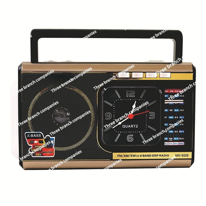 

Export to the United States Radio High Sensitive Chip Full Band Retro Pluggable Card U Disk AUX Desk Lamp Clock AC/DC