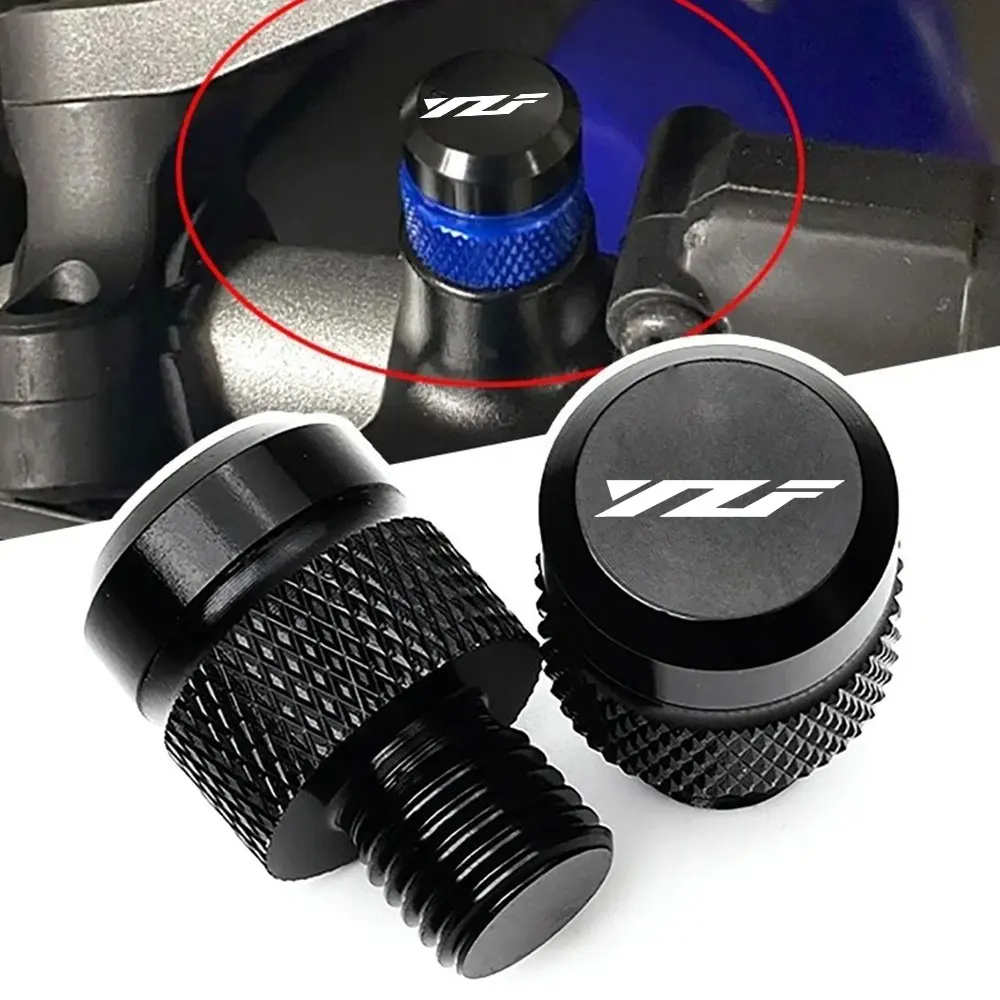 Motorcycle CNC Rearview Side Mirror Hole Cap Plug Accessories For YAMAHA YZF R1 R3 R6 R25 R125 R1M YZFR1 YZFR6 YZFR3