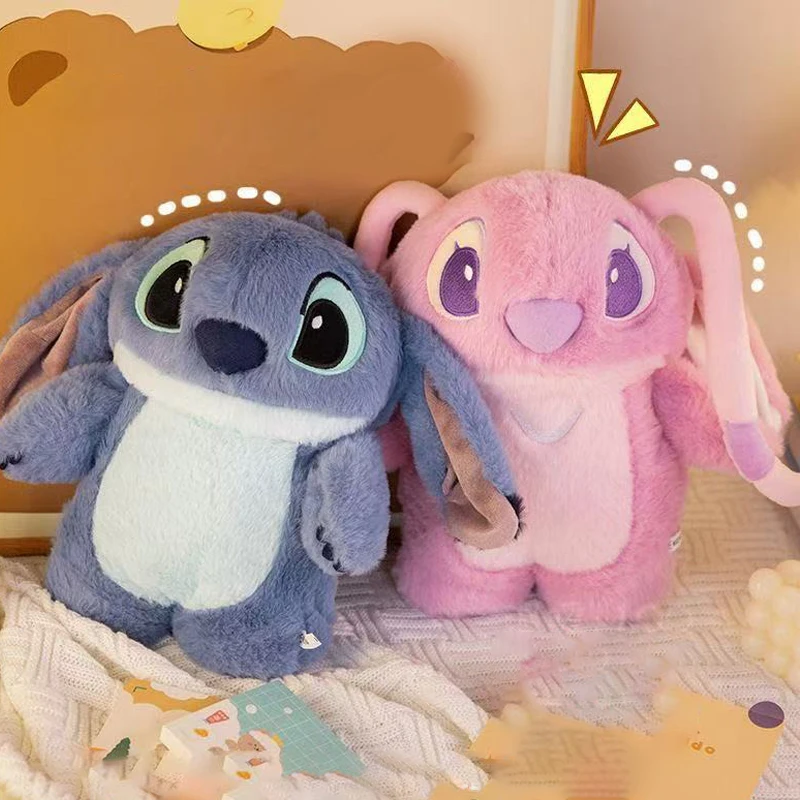 

Disney Stitch Hot Water Bottle, Angel Cartoon Water-filled Hot Water Bottle, Winter Warmth, Birthday and Christmas Gift