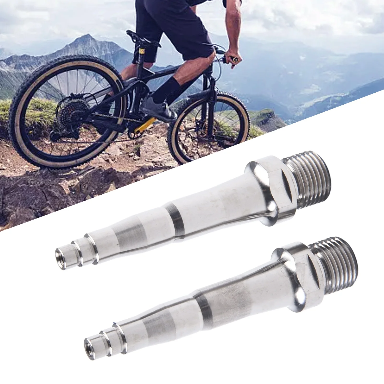 

Long Lasting Pedal Axle For Cycling TC4 Alloy Spindle Ultralight Pedal Spindle High Reliability Manufacturing Long Service Life