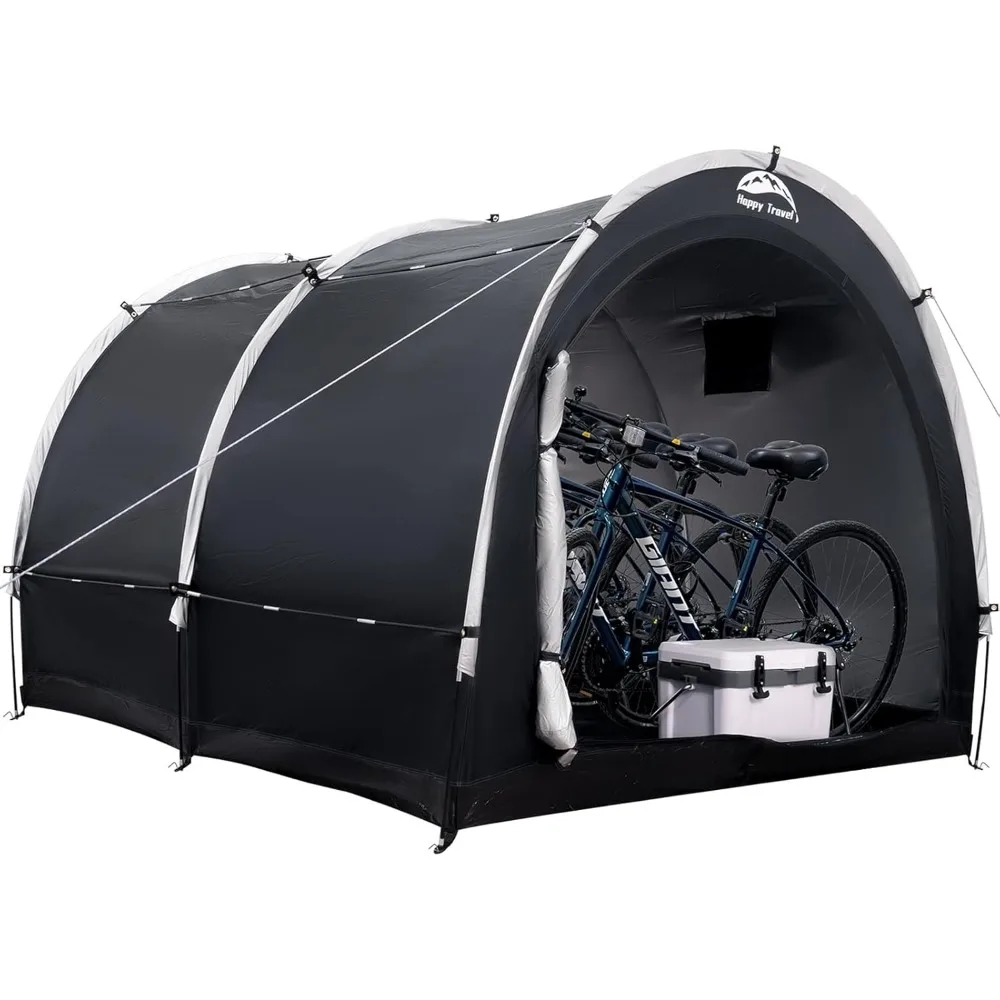 

Bike Storage Tent Shed,Large Outdoor Waterproof Bicycle Covers Shelter with Window for 2/4/6/8 Bikes