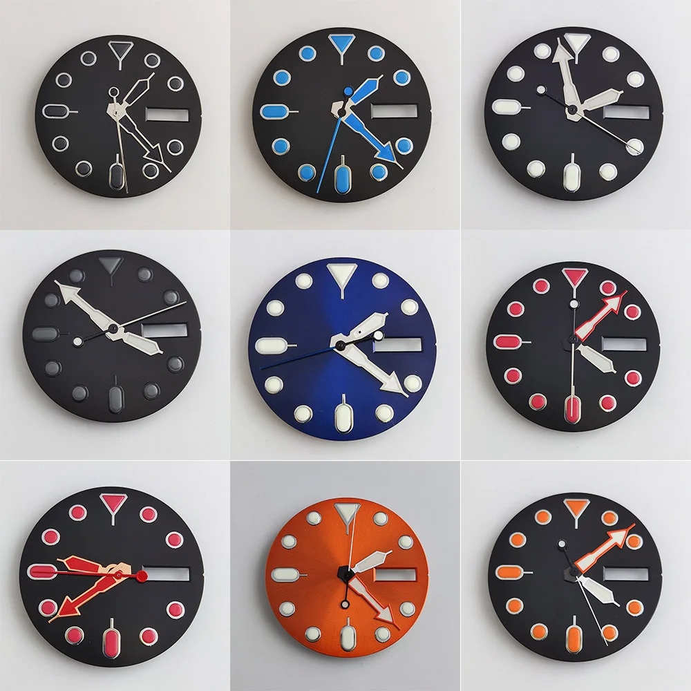 

28.5mm dial suitable for nh36 movement can be customized dial calendar date C3 Luminous Dial Watch Dial