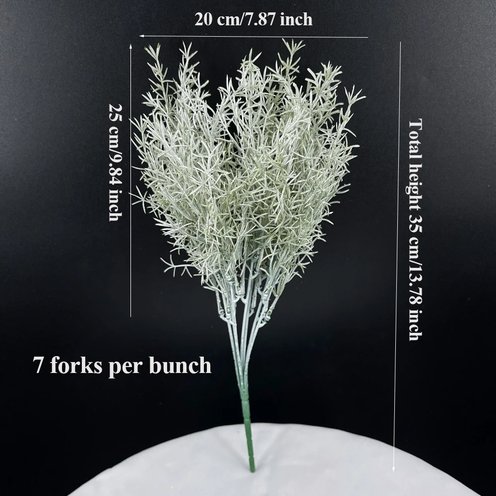 SunMade 7 Forks Ins Pine Needle Grass Eucalyptus Plastic Artificial Plants Flower Arrangement Accessaries Flores Artificales