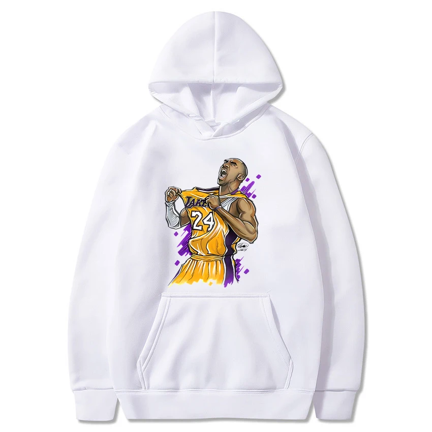 Lakers Kobe Bryant Printed Sweatshirt For Men And Women Long SleevePullover Casual Classic Simple Cool Sportswear Fashion Trend