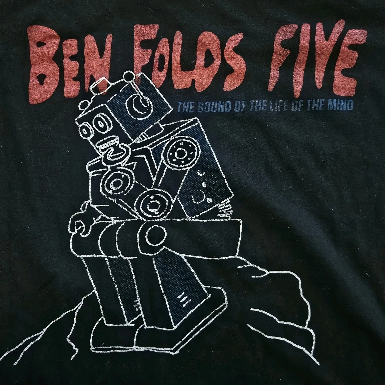 Vintage Ben Folds Five T-Shirt Sound Of The Life Of The Mind Band U135