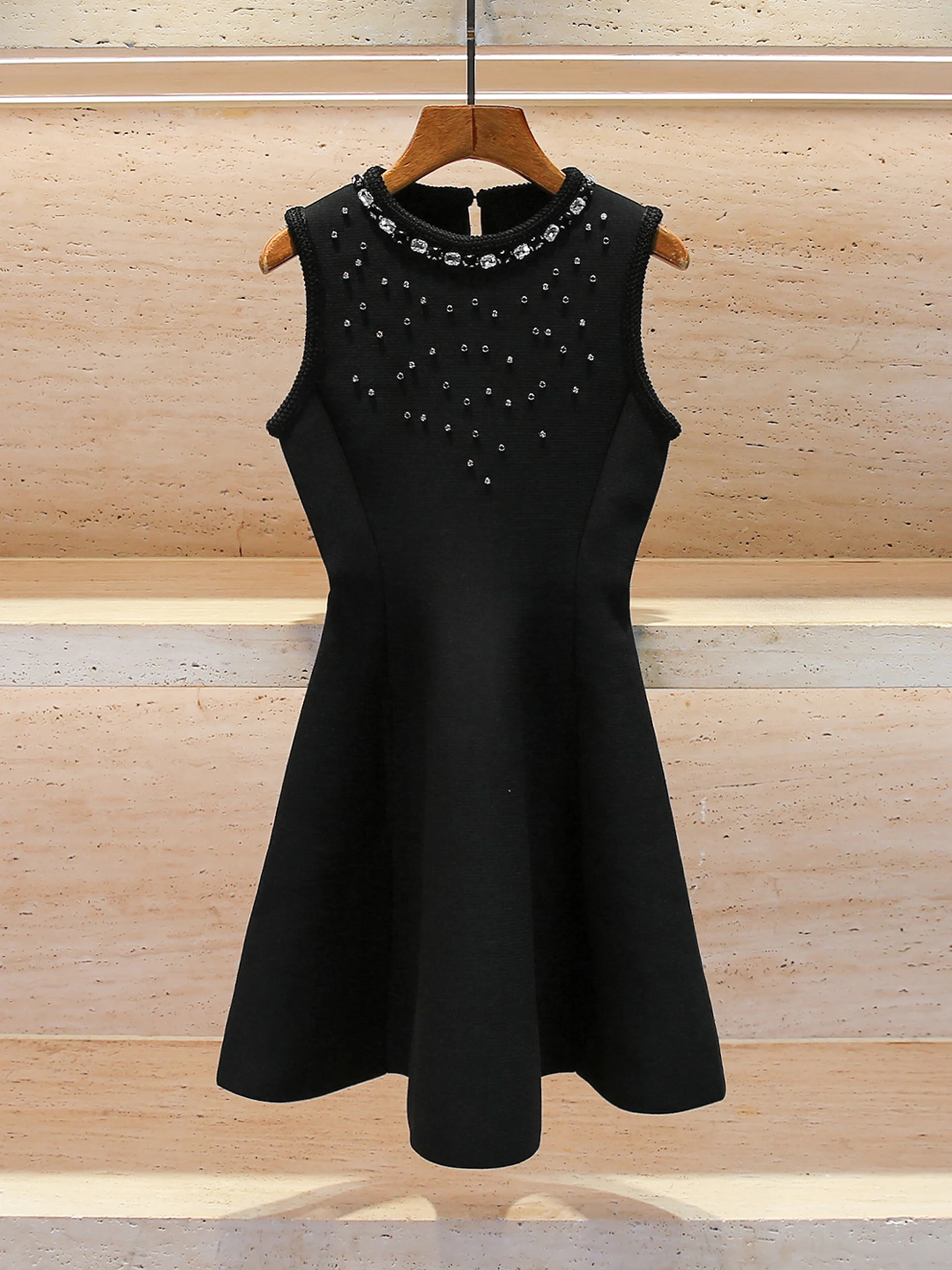 

M Home South Oil High End Women's Knitted Vest Dr Diamond Embellied Autumn Winter Ele Commuter Sle High Waist