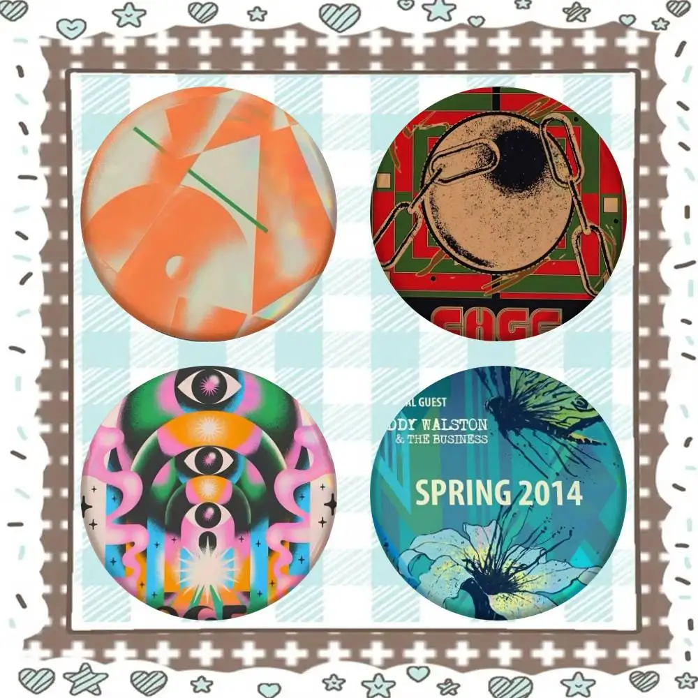 Pop Rock Band Cage The Elephant Badge Tinplate Meme Round Brooch For Hat Bag Creative Lapel Jewelry Accessories Gifts