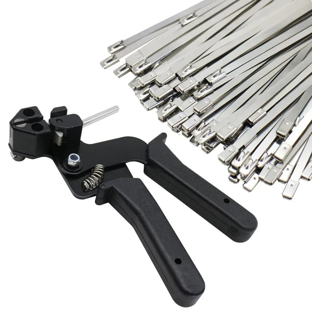 Self-Locking Cable Ties Gun Strap Automatic Cable Tie Plier Cutting Tool Tension Professional-Grade Fastening and Removal Tool