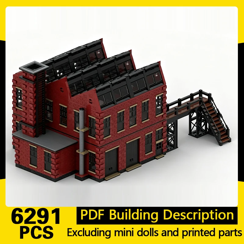 City Street View Model MOC Building Bricks Large Factory Modular Technology Gifts Holiday Assemble Children Toys Suit