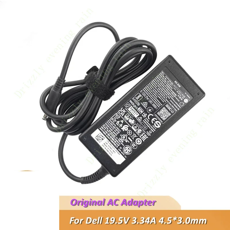 Original da65nm191 da90pm111 19.5v 3.34a 65W AC adapter for Vostro e5450 e5470 e5490 e6230 E6420 e7250 e7270 laptop charger OEM