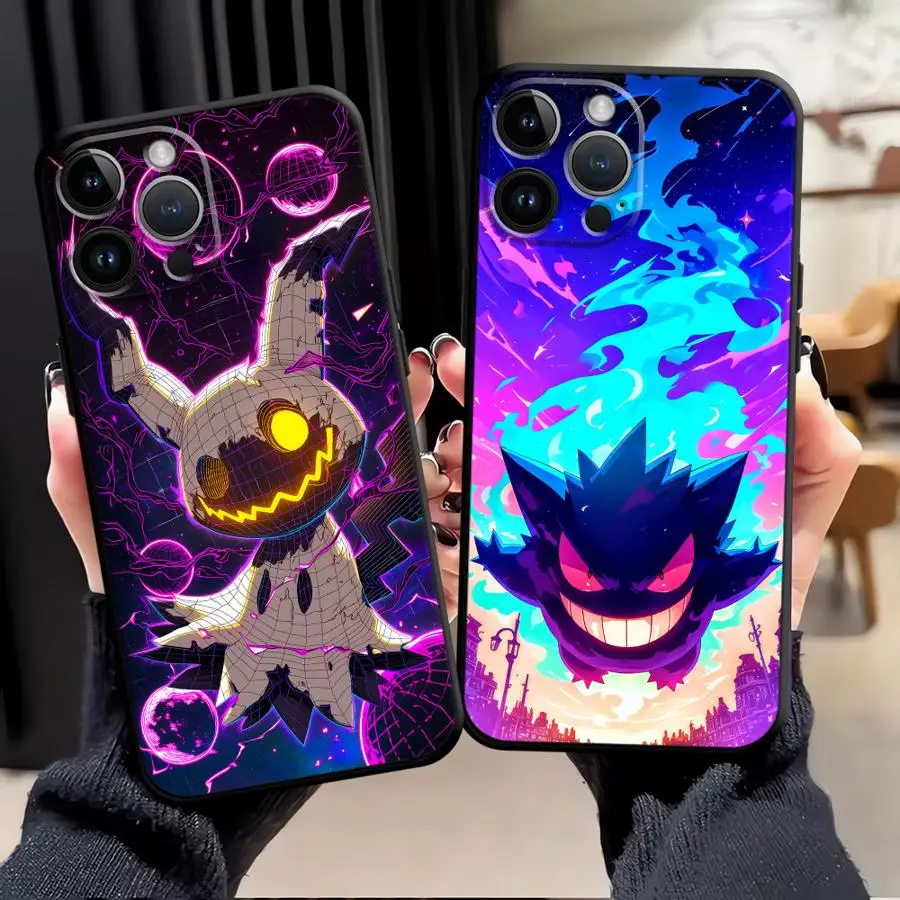 Funda Phone Cover Phone Case for Apple iPhone XR XS MAX 15 Pro 7 8 13 17 Pro Max 12 16 14 11 Air Gengar Pokemon Cool view 3