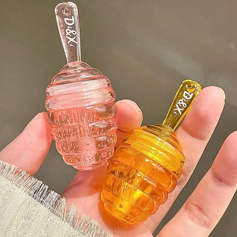 Honey Pot-aceite labial de fruta fresca, bálsamo labial hidratante duradero, cosmético, maquillaje líquido, brillo transparente, A3N9