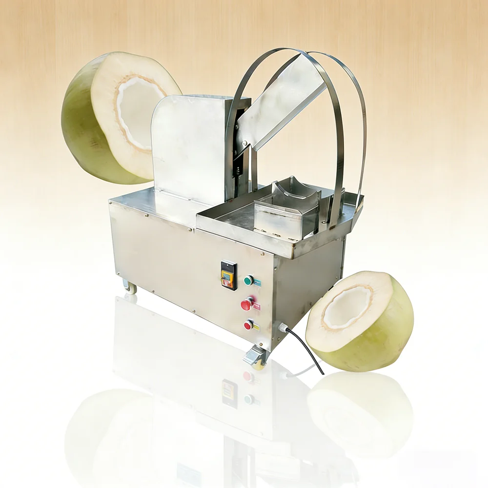 

Electric High Efficiency Fresh Young Coconut Open Cut Machine Hydraulic Coconut Processing Machine Old Coconuts Cutter