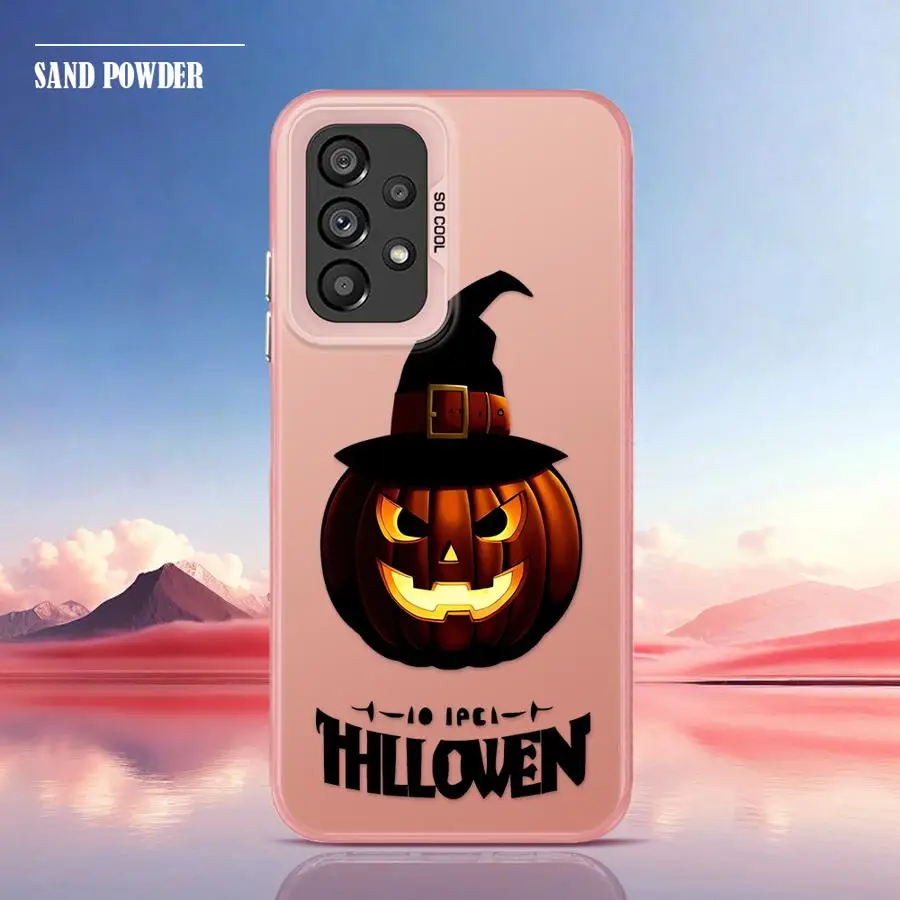 الكرتون هالوين اليقطين الخفافيش لينة غطاء حقيبة لهاتف سامسونج غالاكسي A55 A51 A56 A54 A26 A36 A72 A71 A52 A35 A53 A73 #4