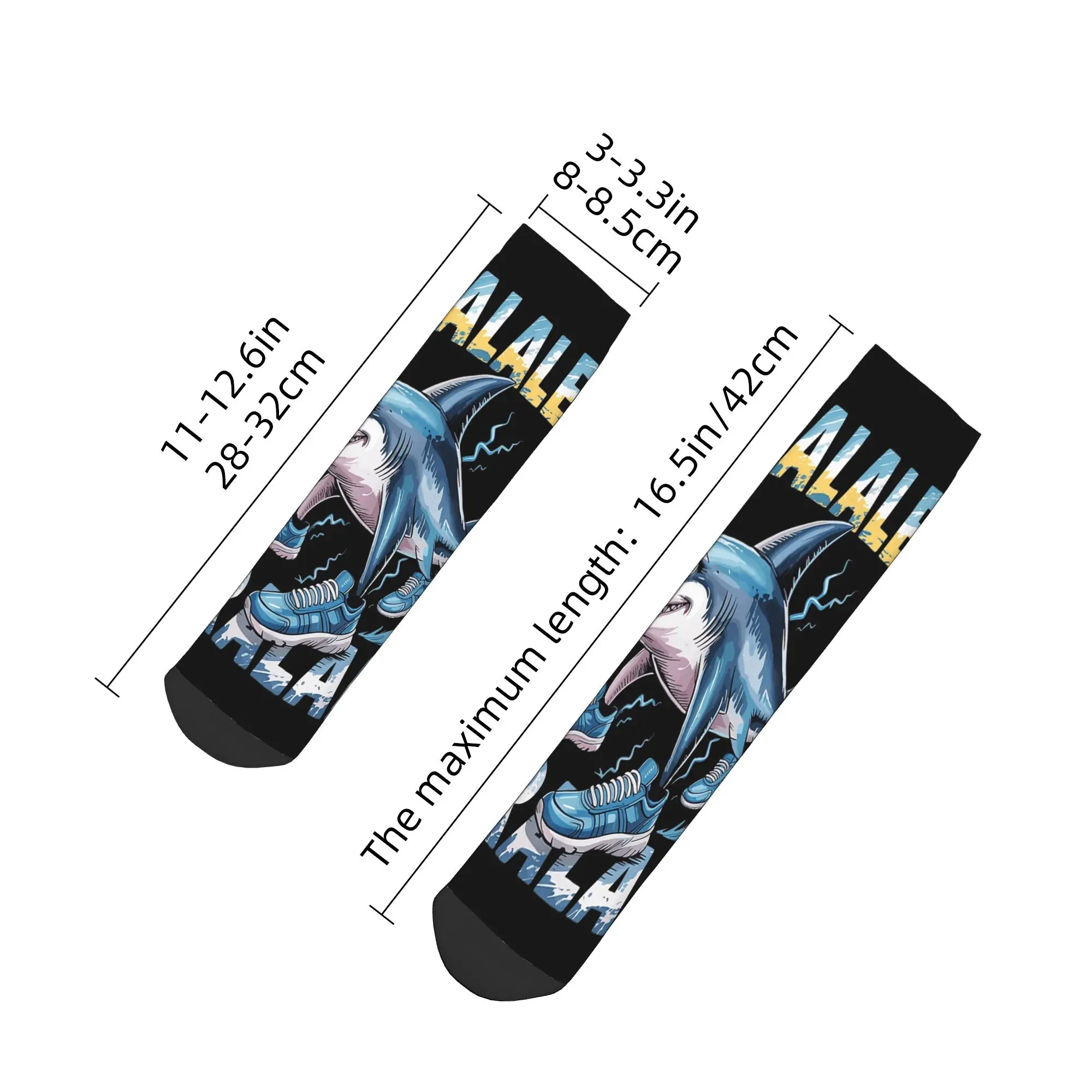 الكبار الرجال الجوارب غير رسمية Tralalero Tralala الإيطالية الدماغ Rot الإيطالية Brainrot ميمي عدم الانزلاق الراحة لينة جورب الصيف في الهواء الطلق جورب