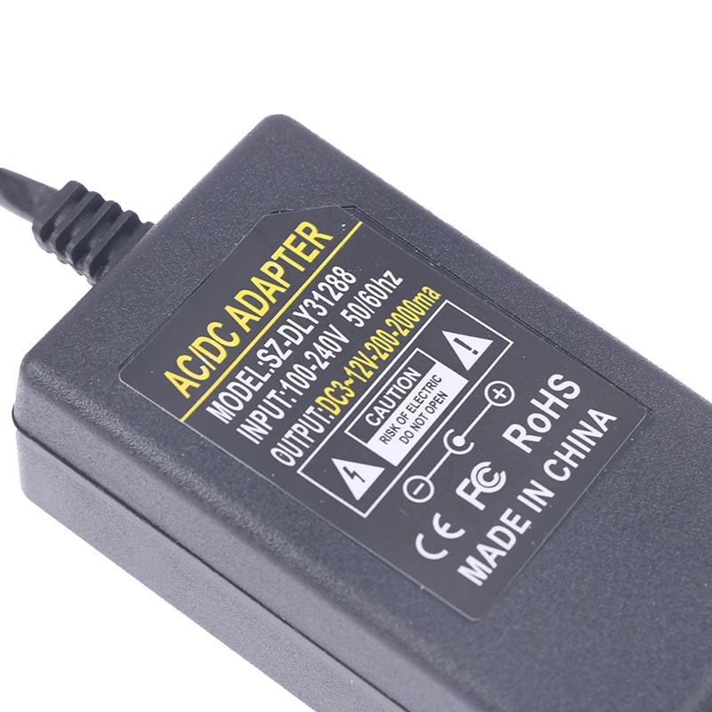 Verstelbare AAN/UIT Adapter 3V-12V 2A van spanning 3V 4.5V 5V 6V 7.5V 8V 9V 10V 12V 2A 24W voeding Oplader 5.5mm