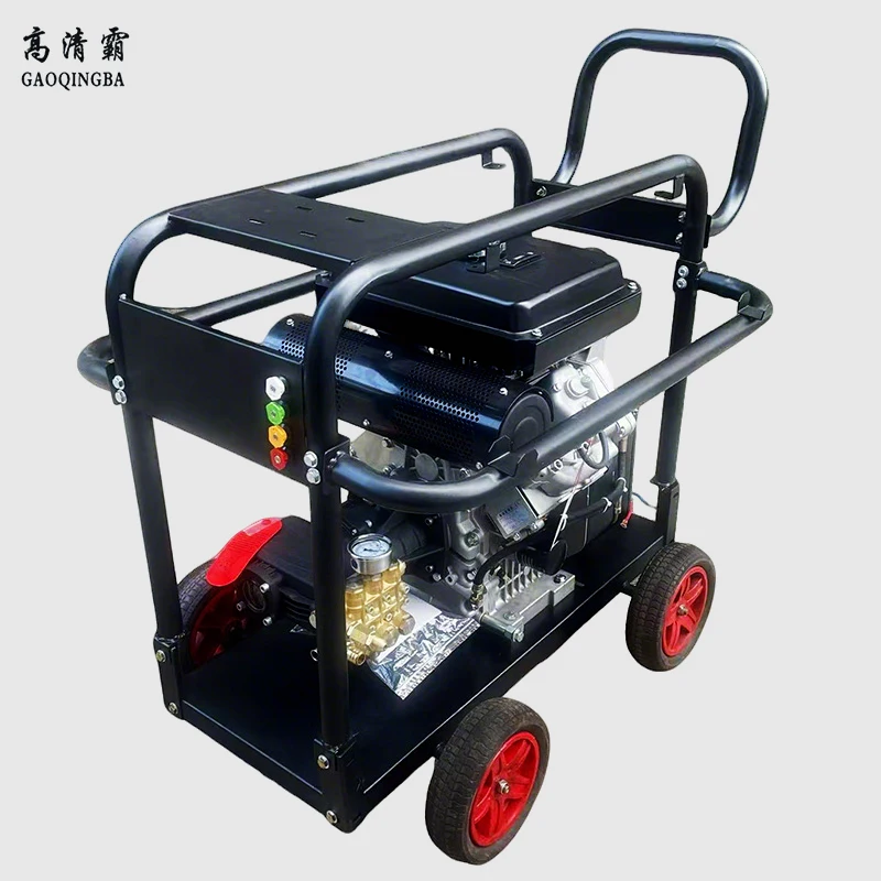 

15HP 380 Bar High Pressure Washer New 12V Cooled Triplex Pump Belt Drive Cold Water Cleaning Roads Car Wash