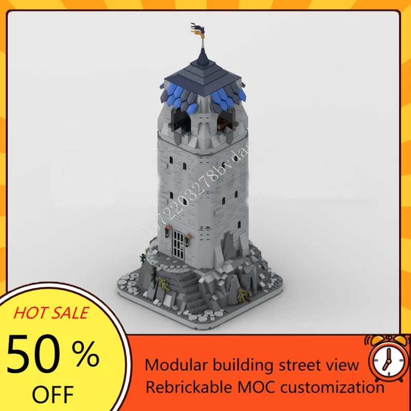 

1680PCS MOC Medieval Castle Building Block Model Medieval Castle Technical Brick DIY Assembly Set Toy For Child Holiday Toy Gift