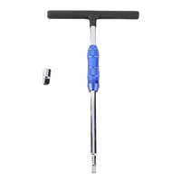 Llave con mango en T Llave de tubo con barra en T de accionamiento de 1/4 pulgadas 40 cromadas galvanizadas con adaptador de 1/4 a 3/8 pulgadas para todo tipo de trabajo