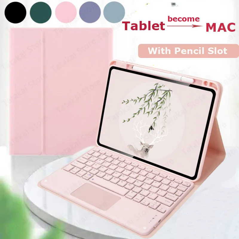 TouchPad Keyboard for Infinix Xpad XPad 20 2025 11 Inch X1102 Leather MagneticBluetooth Wireless Keyboard Case with Pen Holder