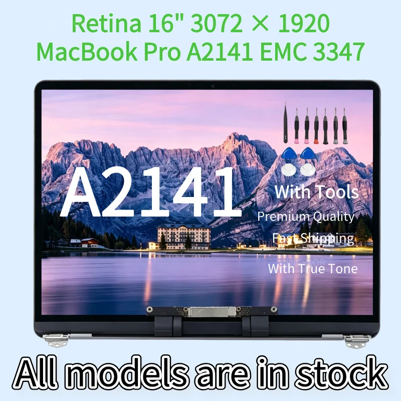 LCD Display Assembly for Macbook A1706 A1708 A1990 A1707 A2141 A1989 A2159 A2289 A2338 A2251 A1932 A2179 A2337 LCD Assembly