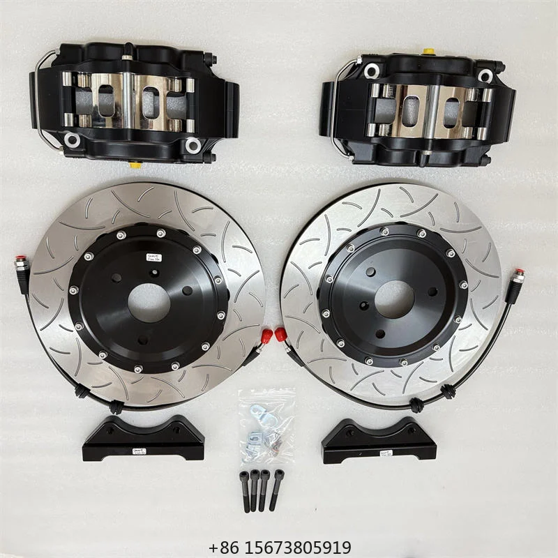 

Custom New 4 Pots Brake Caliper Dragon Slot Disc Kit Front Wheel Rear Brake for Smart 451 Chery A7