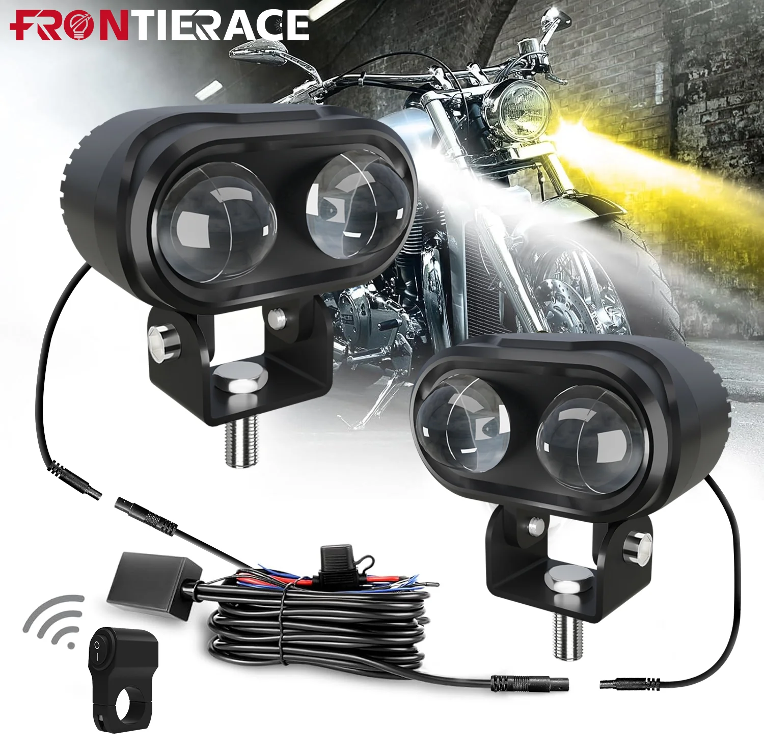 Motorcycle Driving Fog Lamps Lighthouse for Led Spotlight 3000k/4500k/6000k 120W 6000K for ATV Truck Dirt Bike SUV UTV