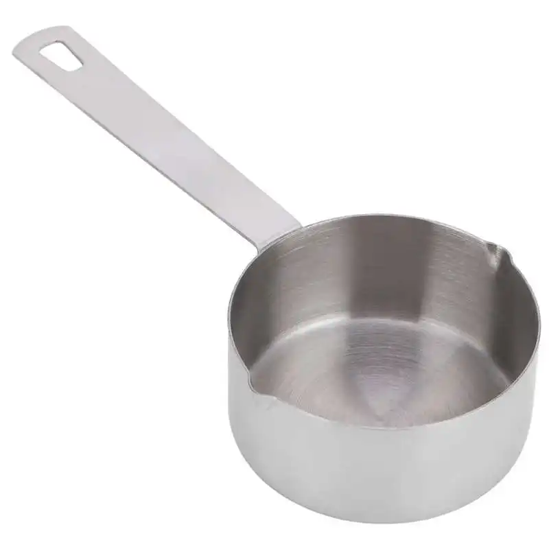 Stainless Steel Straight Handle Baking Measuring Spoon Measuring Cup Bilateral Pointed Mouth Kitchen Supplies Tableware Utensils