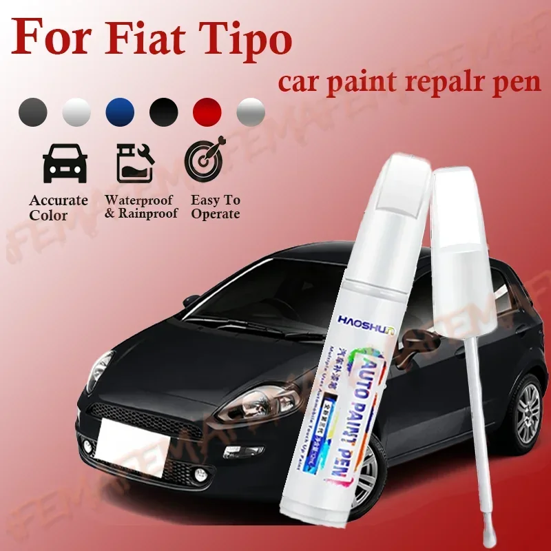 For Fiat Tipo 1998-2025 Paint Repair Pen Touch Up Scratch Remover DIY Auto Accessories Black White Silver Red pintura coche