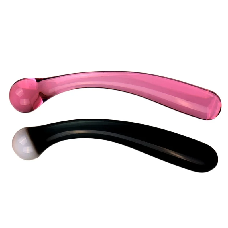 Glass Crystal Dildo Clear Insert Vagina Pleasure Wand Anal Massager Stimulation Female Masturbation Anal Butt Plug Adult Games