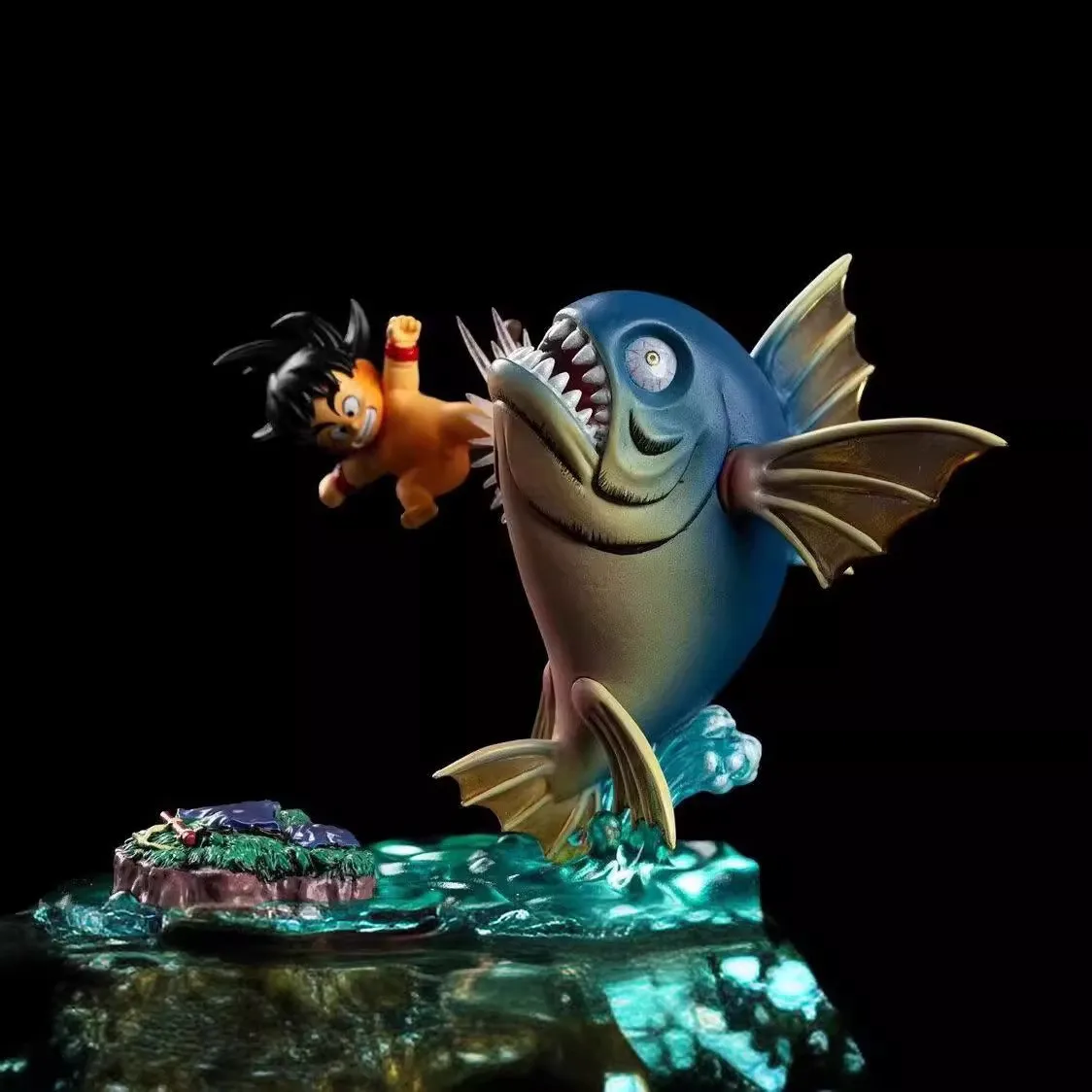 

Bandai6,5 см/2,55 дюйма аниме Dragon Ball Z фигурка Гоку фигурка классические детские сцены ПВХ статуя Коллекционная модель игрушки подарки