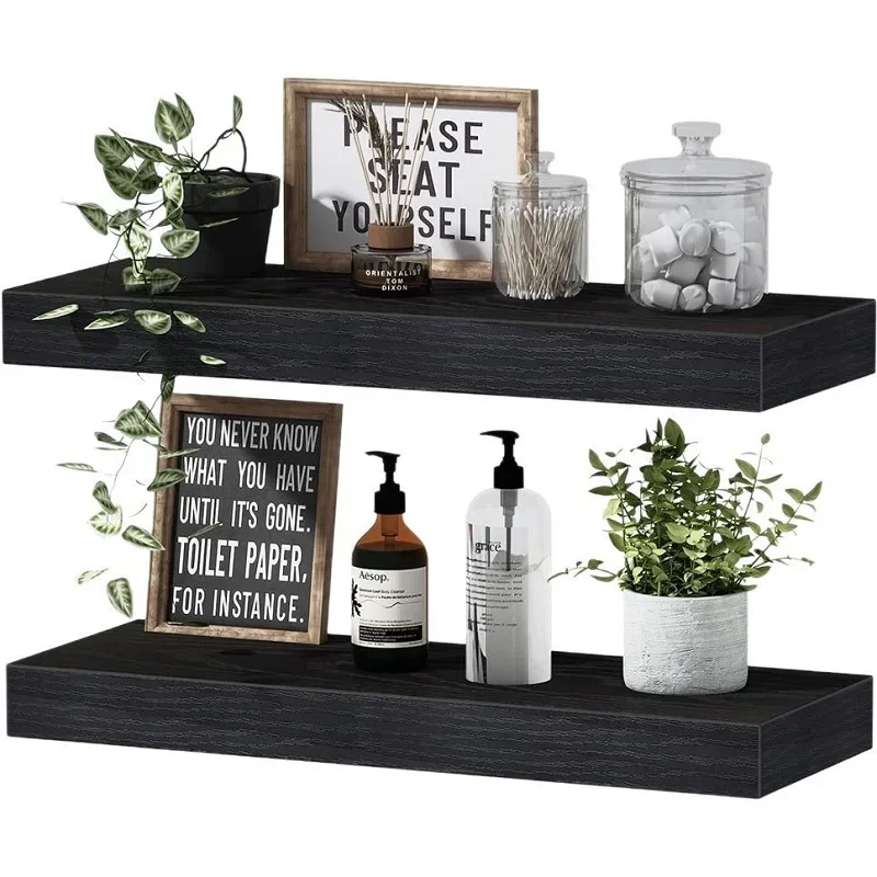 Wall Floating Storage Racks Wooden Book Shelves Hanging Display Stand Holder Bookshelf Orgianizer Rack Room Wall Decoration