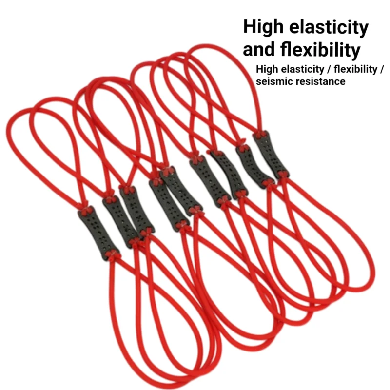 High Elastic Round Tubular Slingshot Latex Bands Random Color Catapult Elastic Tubes for Outdoor Target Shooting