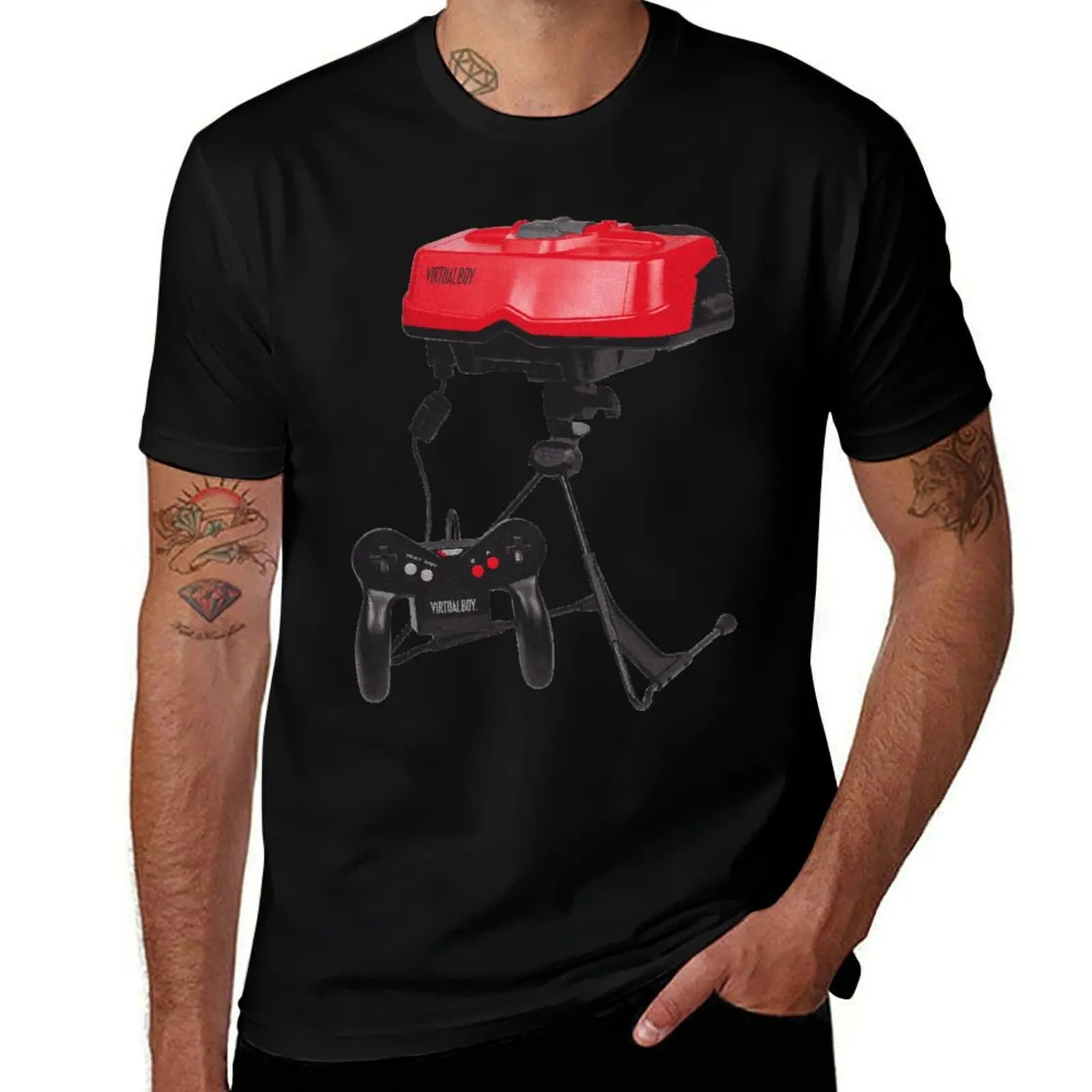 Virtual Boy T-Shirt Casual Pattern Print Tee Shirt T-Shirt