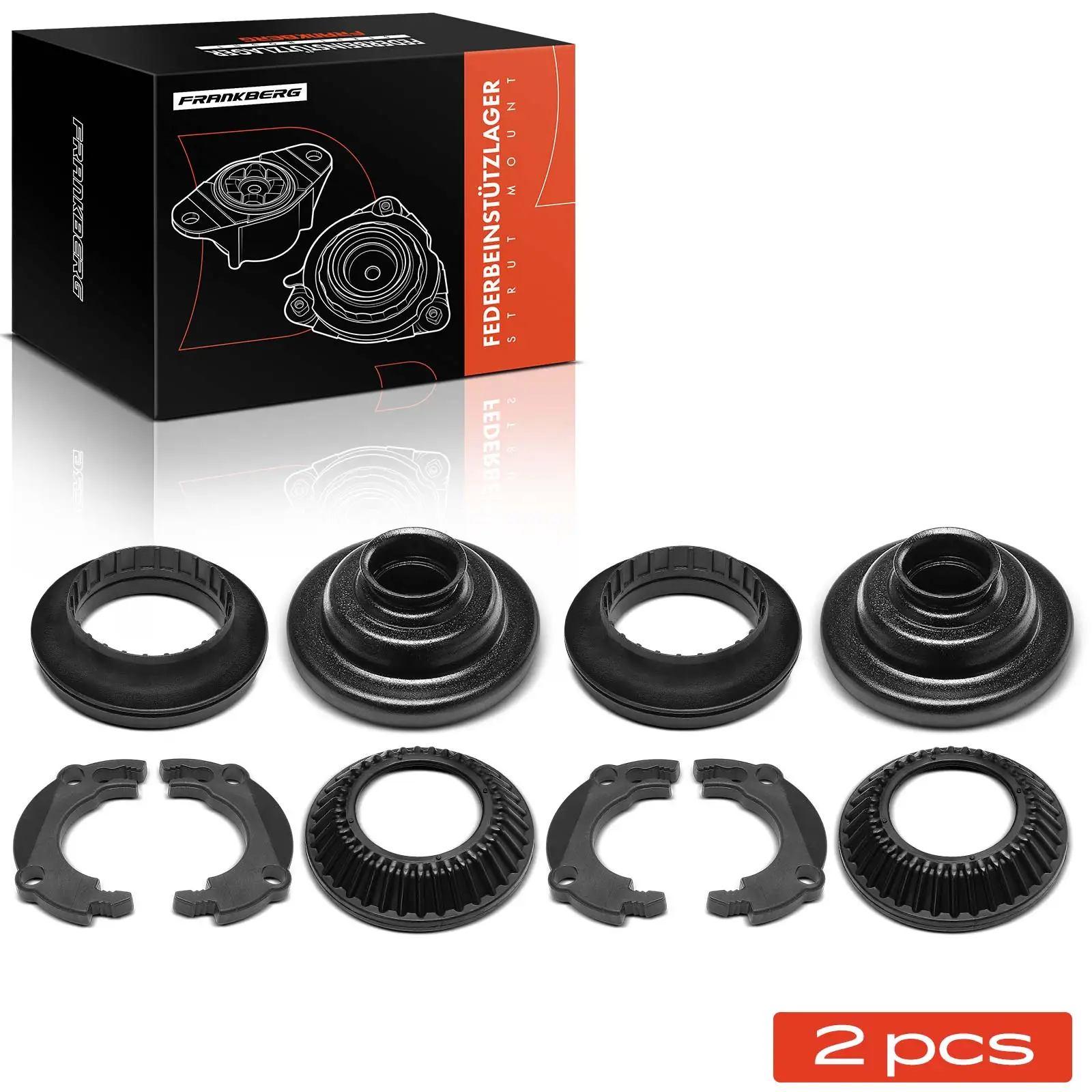 Frankberg 2X Domlager Support de suspension pour Opel Astra H Zafira B A04 2004-2014 Sm1310 344544 13186959 13186960 344543
