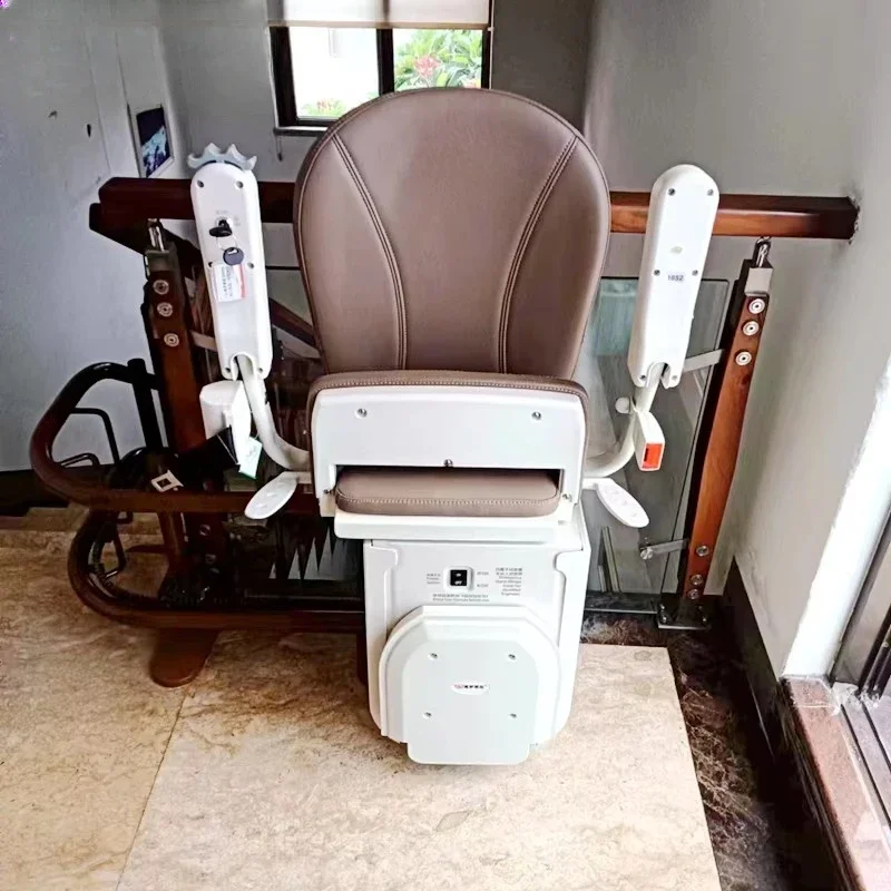 Escalator upstairs curved seat elevator elderly villa chair climber