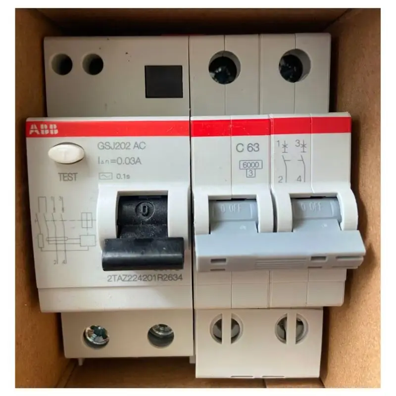 Second-hand test OK ABB Circuit breaker GSJ202 AC-C63/C50/C40/C32/C25/C20/C16