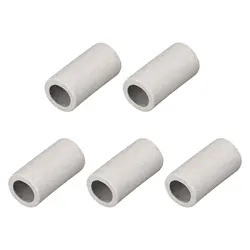 5/10Pcs 10mm Dia Ceramic Tube Insulated Electronic Wire Bundle Heat Insulation Protection Single Bore Insulating Pipe 30mm long