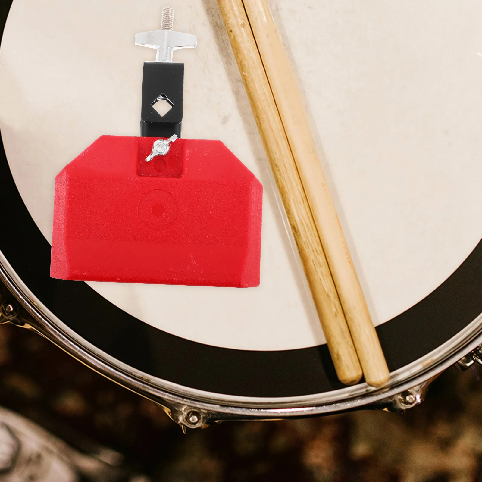 جرس البقر لمجموعة الطبول أداة قرع محمولة متينة للموسيقى المعدنية لمرحلة الأداء مجموعة طبلة الملحقات