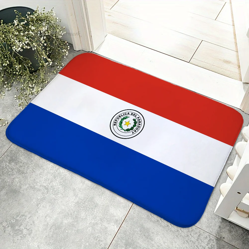 Alfombra antideslizante para suelo de Paraguay, alfombra capitoné hecha a mano para cocina y dormitorio, alfombra para entrada de sala de estar, 1 ud.