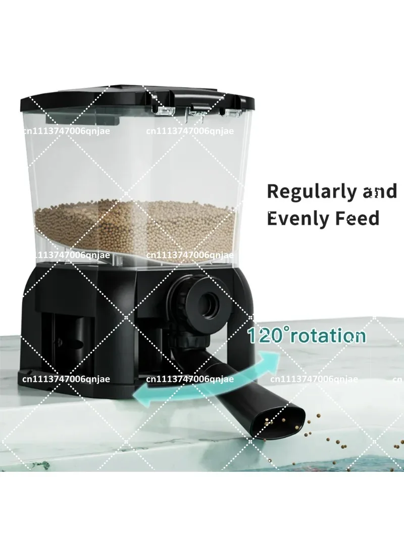 WiFi Automatic Fish Feeder for Aquarium Pond, Large Capacity Smart Koi Feeder, Remote Control Timer Dispenser