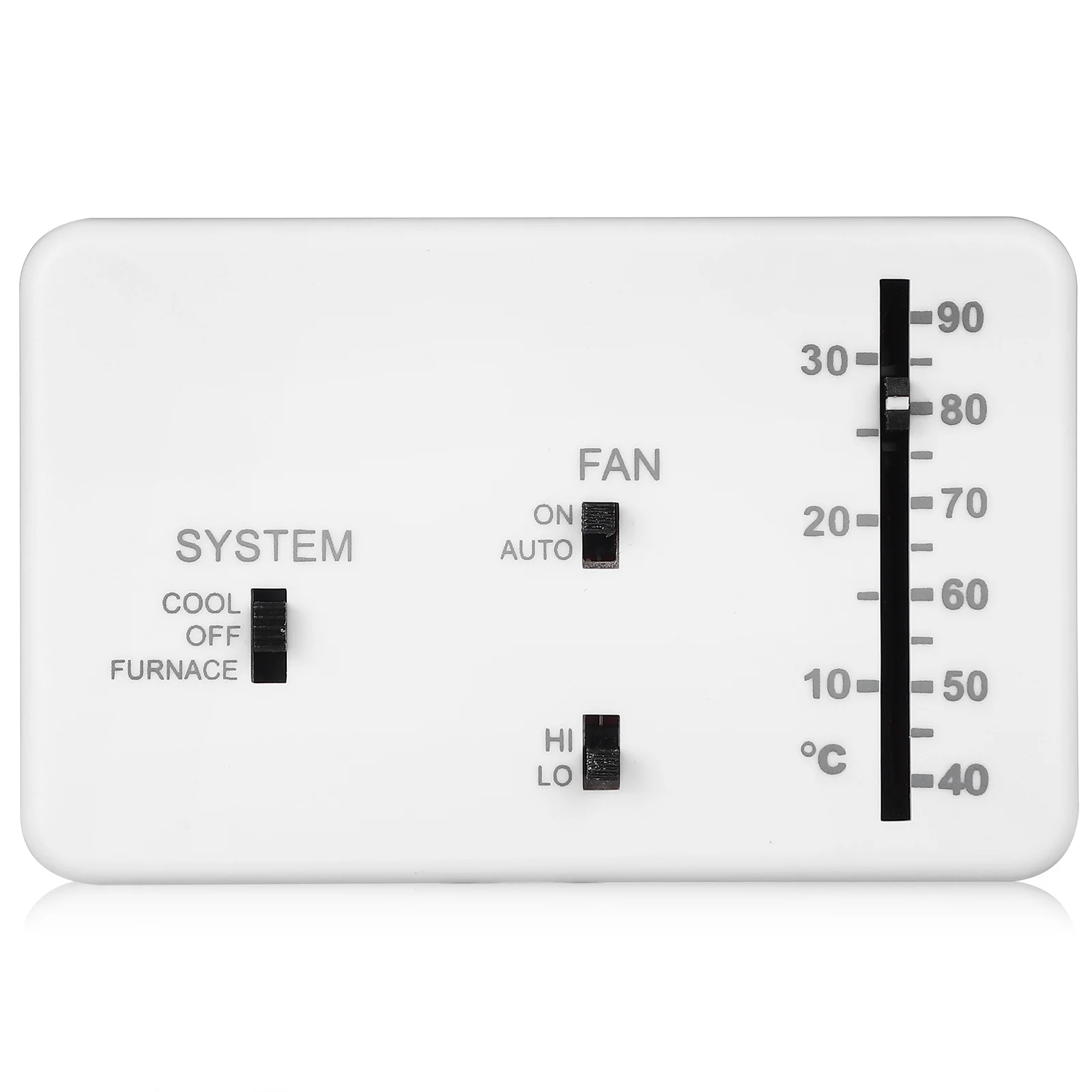 

RV Thermostat Controller Analog Wall Mounted Temperature Control For Camper Rv Ac Replacement Strong ABS Material